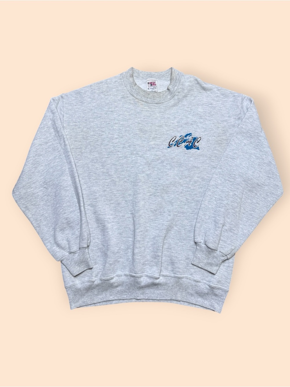 Vintage 1990s CCAC Crewneck Sweatshirt Men’s Large Gray Vtg 90s Allegheny County